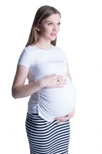 Bluzka ciążowa i do karmienia Stella biały