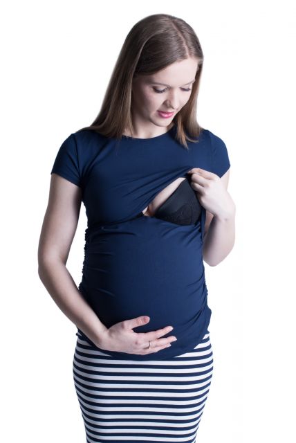 Bluzka ciążowa i do karmienia Stella granat