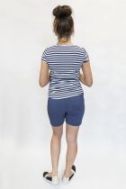 Krótkie spodenki z kieszeniami jeans melanż
