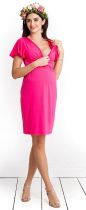 Sukienka ciążowa i do karmienia Mummy hot pink
