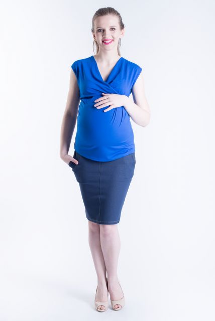 Spódnica ciążowa Silan jeans granat