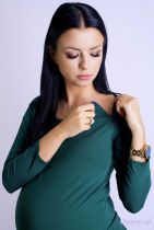 Sukienka ciążowa i do karmienia Hanna czarna