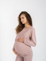 Bluza ciążowa i do karmienia Megi brudny róż