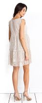 Monique beige dress sukienka ciążowa i do karmienia