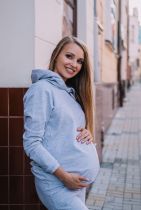 Bluza ciążowa i do karmienia Margo szary melanż
