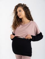 Bluza ciążowa i do karmienia Nina brudny róż