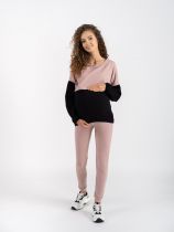 Bluza ciążowa i do karmienia Nina brudny róż