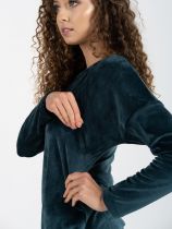 Komplet dresowy ciążowy Sonia szaragdowa zieleń