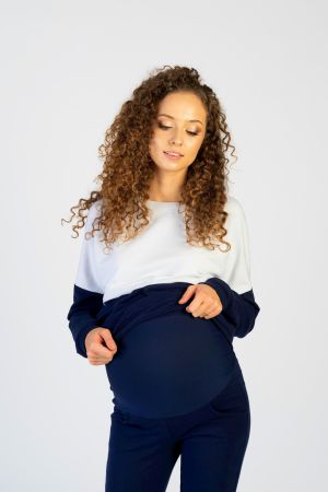 Bluza ciążowa i do karmienia Nina granat