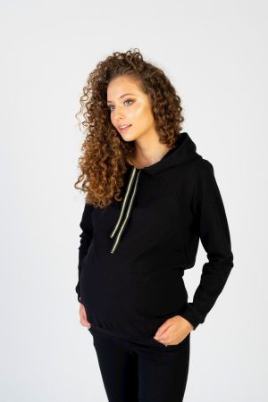 Bluza ciążowa i do karmienia Margo czarny